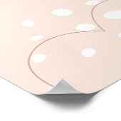 シンプルボホミニマルアートリーフハート植物デザイン ポスター (角)