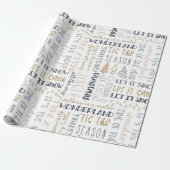 シンプルボホモダンミニマルことわざ ラッピングペーパー (アンロールド)