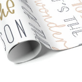 シンプルボホモダンミニマルことわざ ラッピングペーパー (ロールコーナー)