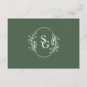 シンプルボホルビーワ結婚イン詳細 エンクロージャーカード (裏面)