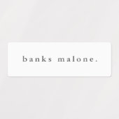 シンプルボホレインボー防水名ラベル ラベル (デザイン1)