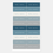 シンプルボホレインボー防水名ラベル ラベル (シート)