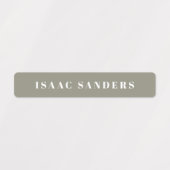 シンプルボホレインボー防水名ラベル ラベル (デザイン1)