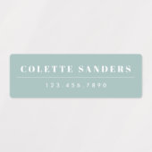 シンプルボホレインボー防水名 ラベル (デザイン1)