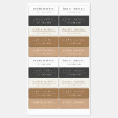 シンプルボホレインボー防水名 ラベル (シート)