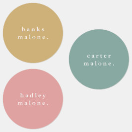 シンプルボホレインボー防水名 ラベル