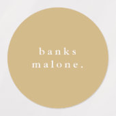 シンプルボホレインボー防水名 ラベル (デザイン1)