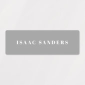 シンプルボホレインボー防水名 ラベル (デザイン1)