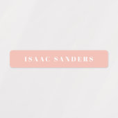 シンプルボホレインボー防水名 ラベル (デザイン1)