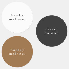 シンプルボホレインボー防水名 ラベル