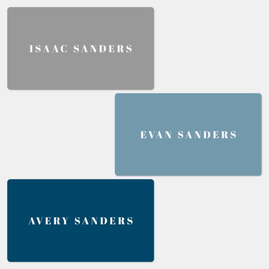 シンプルボホレインボー防水名 ラベル (グループ)