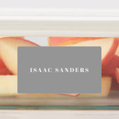 シンプルボホレインボー防水名 ラベル (貼付)