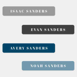 シンプルボホレインボー防水名 ラベル