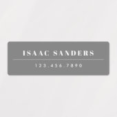 シンプルボホレインボー防水名 ラベル (デザイン1)