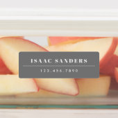 シンプルボホレインボー防水名 ラベル (貼付)