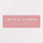 シンプルボホレインボー防水名 ラベル (デザイン1)