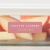 シンプルボホレインボー防水名 ラベル (貼付)