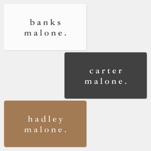 シンプルボホレインボー防水名 ラベル (グループ)