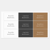 シンプルボホレインボー防水名 ラベル (シート)