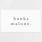 シンプルボホレインボー防水名 ラベル (デザイン1)