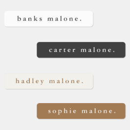 シンプルボホレインボー防水名 ラベル