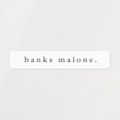 シンプルボホレインボー防水名 ラベル (デザイン1)