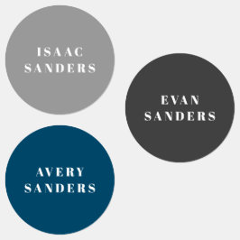 シンプルボホレインボー防水名 ラベル