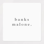 シンプルボホレインボー防水名 ラベル (デザイン1)