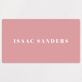 シンプルボホレインボー防水名 ラベル (デザイン1)