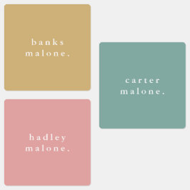 シンプルボホレインボー防水名 ラベル