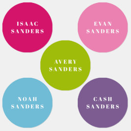 シンプルボホレインボー防水衣名 ラベル