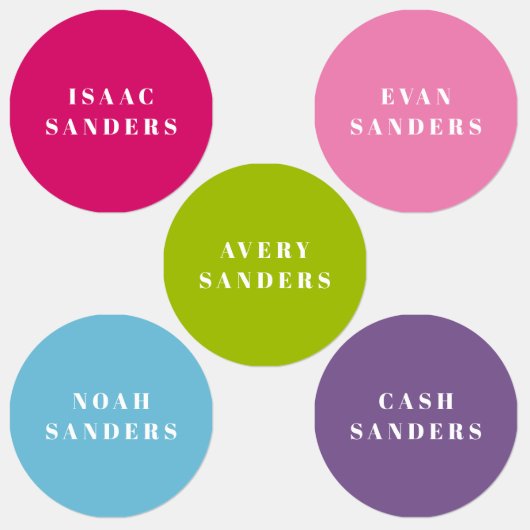 シンプルボホレインボー防水衣名 ラベル (グループ)