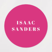 シンプルボホレインボー防水衣名 ラベル (デザイン1)