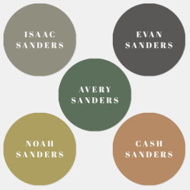 シンプルボホレインボー防水衣名 ラベル