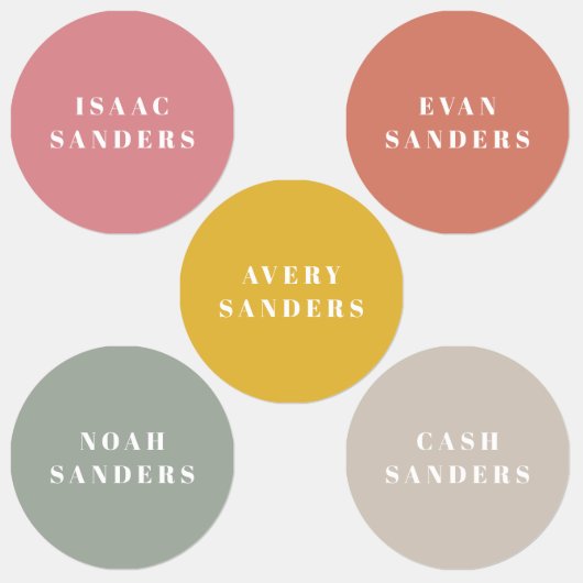 シンプルボホレインボー防水衣名 ラベル (グループ)