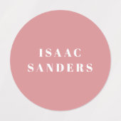 シンプルボホレインボー防水衣名 ラベル (デザイン1)