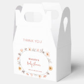 シンプルボホワイルドフラワーフレーム赤ちゃんシャワー フェイバーボックス (オープン)