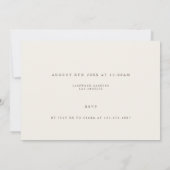 シンプルボホワイルドフラワーリハーサルディナー招待状 サンキューカード (裏面)