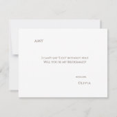 シンプルボホワイルドフラワー花嫁プロポーザルのカード セーブザデート (裏面)