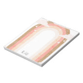 シンプルボホーテacher用メモ帳 ノートパッド (回転)