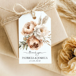 シンプルボホ素朴結婚式の引き出物ギフトラベル ギフトタグ