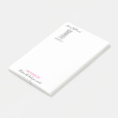 シンプルボホ結婚の美容師ロマンチックな花 ポストイット (アングル)