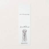 シンプルボホ結婚の美容師ロマンチックな花 名刺 (外部フラット)