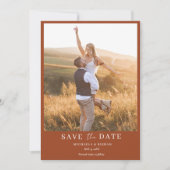 シンプルボホ結婚写真 セーブザデート (正面)