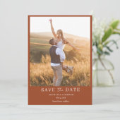 シンプルボホ結婚写真 セーブザデート (スタンド正面)