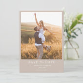 シンプルボホ結婚写真 セーブザデート (スタンド正面)