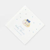 シンプルボーイ小さな餃子の赤ちゃんシャワー スタンダードランチョンナプキン (角)