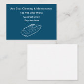 シンプルボートの清掃とメンテナンス 名刺 (正面/裏面)