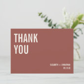 シンプルボ結婚ホタイポグラフィサンキューカード サンキューカード (スタンド正面)