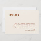 シンプルボ結婚ホタイポグラフィサンキューカード サンキューカード (裏面)